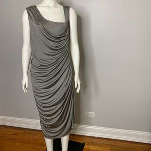 Party dress | Taupe / Olive